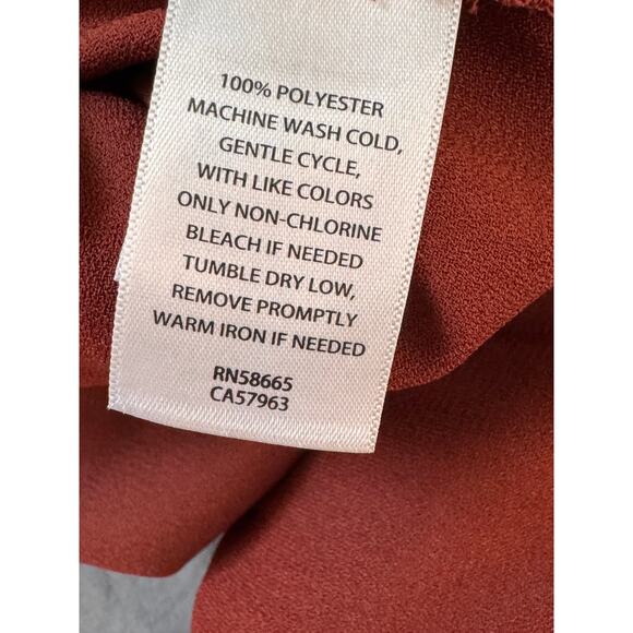 NEW CHELSEA 28 Women's Burgundy Halter Neck One-Piece Jumpsuit Size Small - Picture 6 of 8